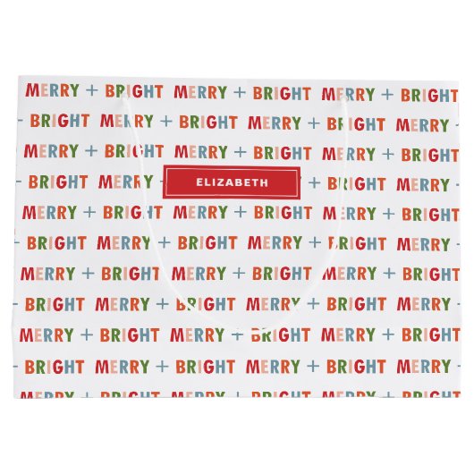 Fijne kerstfeestdag cadeautas (Achterkant)