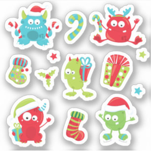 Fijne kerstfeestdag sticker