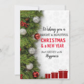 Fijne kerstgroeten feestdagenkaart (Voorkant)