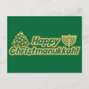 Fijne kersthanukkah Kwanzaa Feestdagenkaart