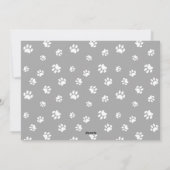 Fijne kerstkat Witte verf Afdrukfoto Feestdagenkaart (Achterkant)