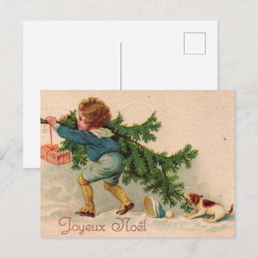 Fijne Kerstmis Briefkaart (Voorkant / Achterkant)