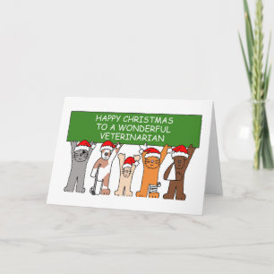 Fijne Kerstmis voor een geweldige dierenarts Kaart