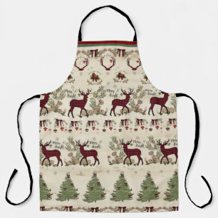 Fijne kerstpine Boom Der Rustisch Hout Schort