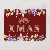 Fijne kerstvakantie feestdagenkaart (Achterkant)