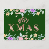 Fijne kerstvakantie feestdagenkaart (Voorkant)