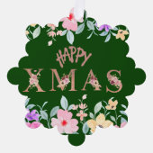 Fijne kerstvakantie ornament kaart (Voorkant)