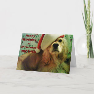 FIJNE "KERSTVERJAARDAG" VOOR MIJN BROER FEESTDAGEN KAART