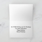 FIJNE KERSTVERJAARDAG VOOR MIJN MOEDER FEESTDAGEN KAART (Binnen)