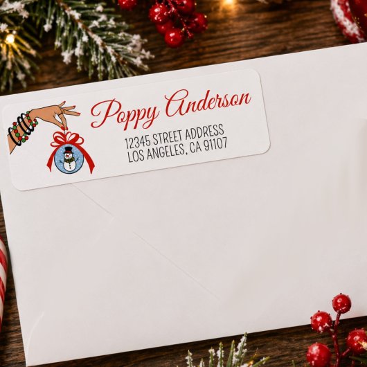 Fijne Kerstversiering Etiket