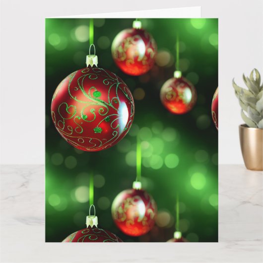 Fijne Kerstversiering Kaart (Kleine Plant)