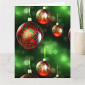 Fijne Kerstversiering Kaart (Voorkant)