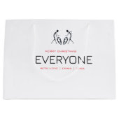 Fijne kerstviering groot cadeauzakje (Voorkant)