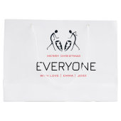 Fijne kerstviering groot cadeauzakje (Achterkant)