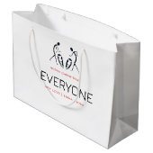 Fijne kerstviering groot cadeauzakje (Achterkant Gekanteld)