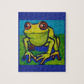 Fijne kikker legpuzzel