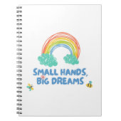 Fijne kinderdag Kleine Handen, Grote Dromen Notitieboek (Voorkant)