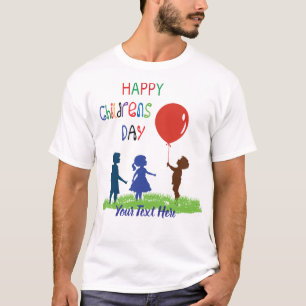 Fijne Kinderdag – Vrolijke Kids Feest Design T-shirt