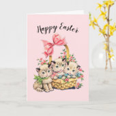 Fijne Kittens Kaart (Gele Bloem)