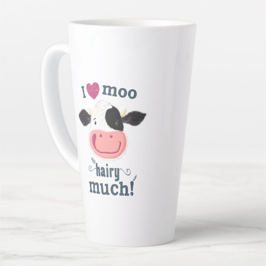 Fijne Kleine Holstein Koe Loves Moo! Latte Mok (Linkerhoek)