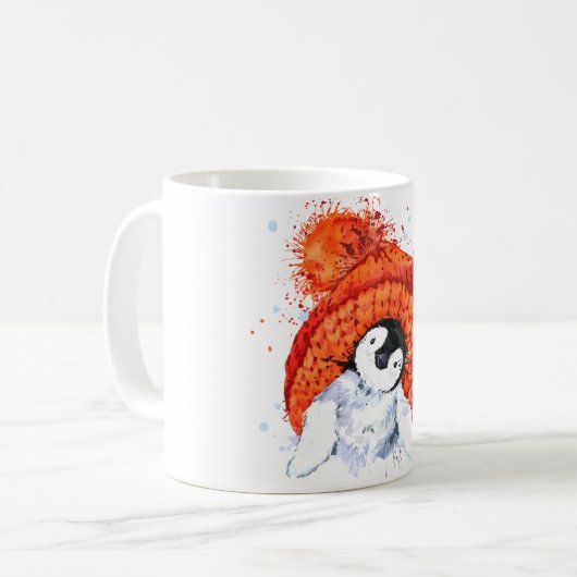 Fijne kleine pinguïn Mok (Voorkant links)