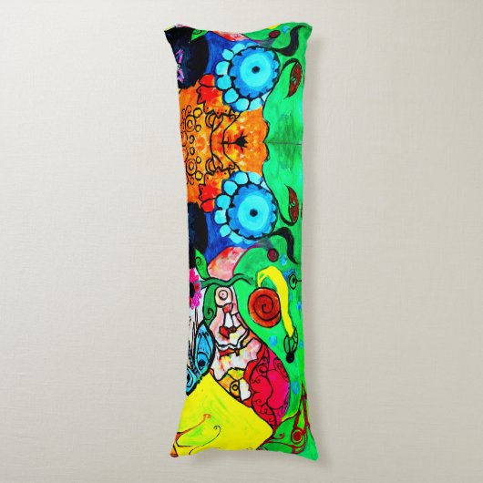 Fijne kleuren lichaamskussen (Voorkant Verticaal)