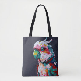Fijne kleurrijke Cockatoo Canvas tas