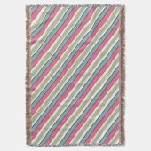 Fijne kleurstrepen deken (Voorkant Verticaal)