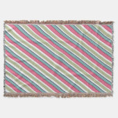 Fijne kleurstrepen deken (Voorkant)