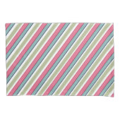 Fijne kleurstrepen kussensloop (Voorkant)