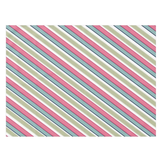 Fijne kleurstrepen tafelkleed (Voorkant (Horizontaal))