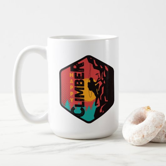 Fijne klimmer koffiemok (Met donut)