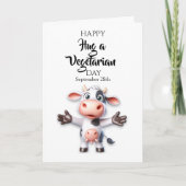 Fijne Knuffel een Vegetariër Dag! Kaart (Voorkant)