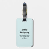 Fijne Koe in een Cute Red Pet Bagagelabel (Achterkant verticaal)