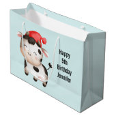 Fijne Koe in een Cute Red Pet Groot Cadeauzakje (Voorkant Gekanteld)