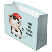 Fijne Koe in een Cute Red Pet Groot Cadeauzakje (Achterkant Gekanteld)