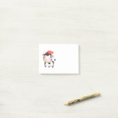 Fijne Koe in een Cute Red Pet Post-it® Notes (Op bureau)