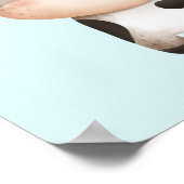 Fijne Koe in een Cute Red Pet Poster (Hoek)