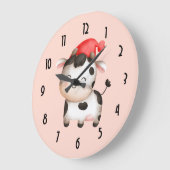 Fijne Koe met een rode Pet Grote Klok (Hoek)