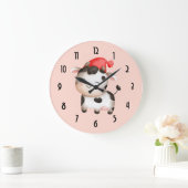 Fijne Koe met een rode Pet Grote Klok (Huis)