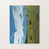 Fijne koeien op het Boerderij in Zwitserland Legpuzzel (Verticaal)