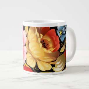 Fijne Koele Leuke Girly Retro Bloemen van de Bloem Grote Koffiekop