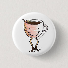 Fijne koffie ronde button 3,2 cm