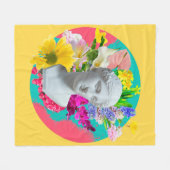 Fijne. Kollen met gipskop-isolaat Fleece Deken (Voorkant (Horizontaal))