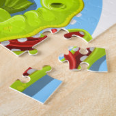 Fijne krokodil legpuzzel (Zijkant)