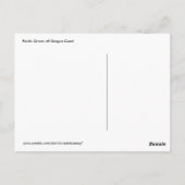 Fijne krulgolven in zwart-wit Briefkaart (Achterkant)