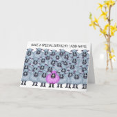 Fijne kudde schapenkaart kaart (Gele Bloem)