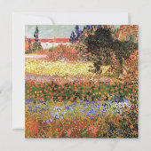  fijne kunst Bloemende Garden bruiloft Kaart (Achterkant)