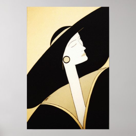 Fijne Kunst - "Geavanceerde Dame" Poster (Voorkant)
