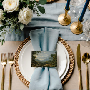 Fijne Kunst Landschap Bruiloft Romantisch blauw Plaatskaartje